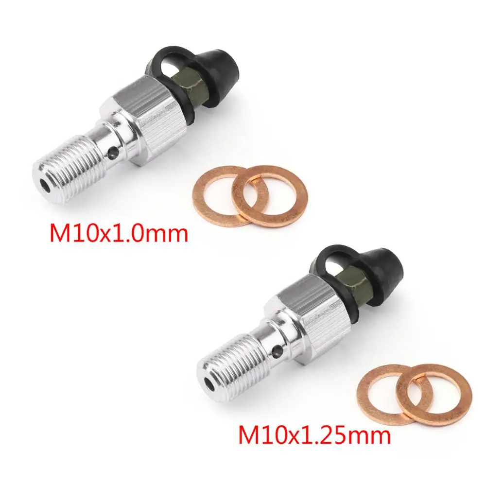 Artudatech M10x1.0/1.25mm Motorcycle Brake Caliper Bleeder Screw Fork Speed Bleeder Valves For Kawasaki For Yamaha For Honda
Artudatech M10x1.0/1.25mm Motorcycle Brake Caliper Bleeder Screw Fork Speed Bleeder Valves For Kawasaki For Yamaha For Honda