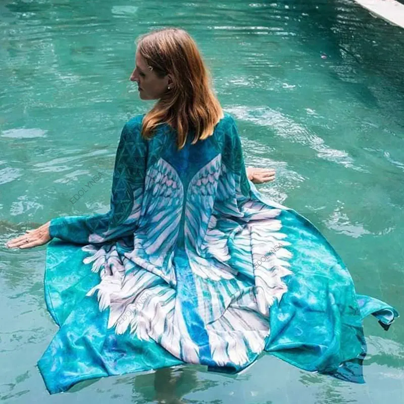Bohemian Chic Feather Wings Dress Holiday Clothing Robe Plus Size Tunic 2021 Summer Women Elegant Beachwear Loose Dresses A928
Bohemian Chic Feather Wings Dress Holiday Clothing Robe Plus Size Tunic 2021 Summer Women Elegant Beachwear Loose Dresses A928