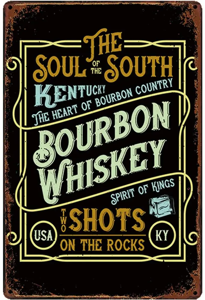 Retro Design Soul Whiskey Tin Metal Signs Wall Art | Thick Tinplate Print Poster Wall Decoration for Bar
Retro Design Soul Whiskey Tin Metal Signs Wall Art | Thick Tinplate Print Poster Wall Decoration for Bar