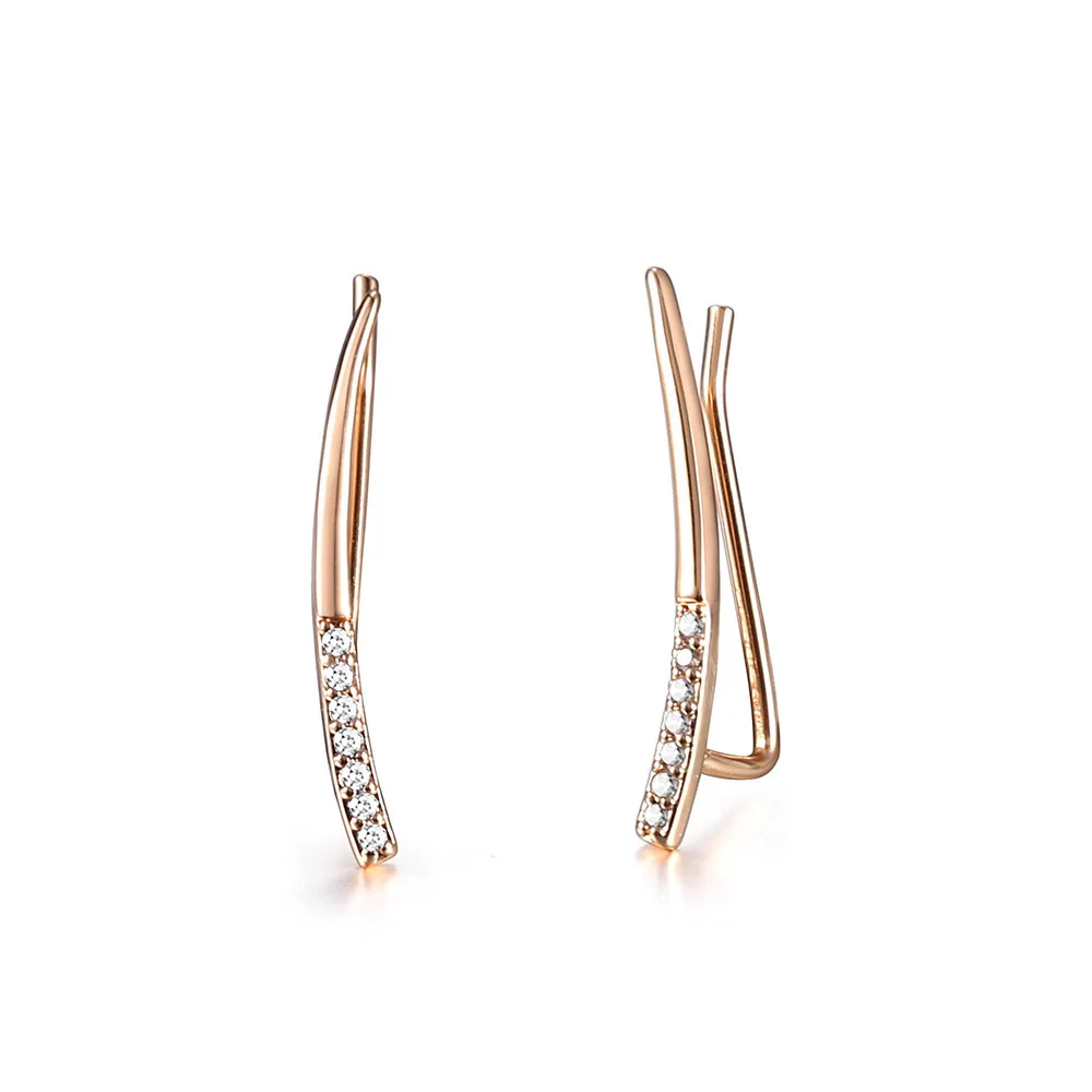 New Light Earrings for Women 585 Rose Gold Color Click Stick CZ Crystal Ear Jewelry Gifts Fashion Wholesale LGE272
New Light Earrings for Women 585 Rose Gold Color Click Stick CZ Crystal Ear Jewelry Gifts Fashion Wholesale LGE272