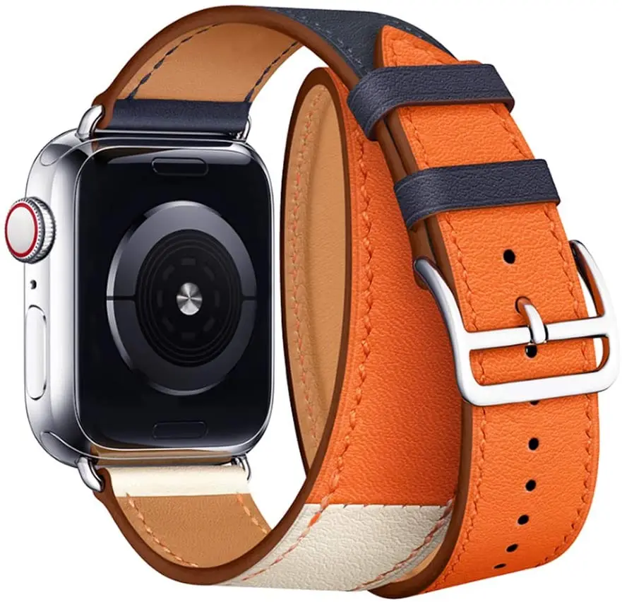 Кожаный ремешок, совместимый с Apple Watch 44 мм 42 мм серии 5 4 3 2 1 мужские и женские кожаные сменные часы iWatch (оранжевый)
Кожаный ремешок, совместимый с Apple Watch 44 мм 42 мм серии 5 4 3 2 1 мужские и женские кожаные сменные часы iWatch (оранжевый)