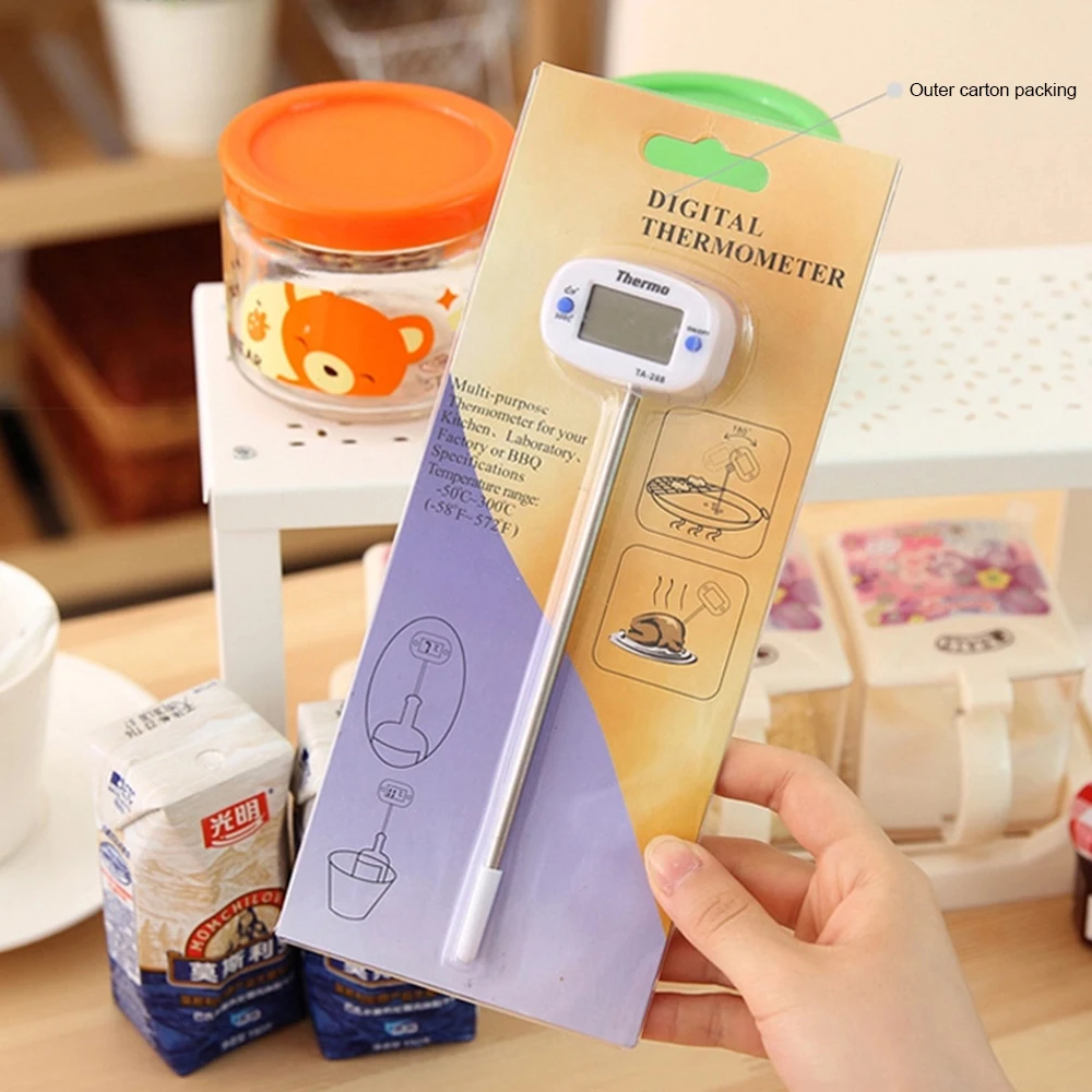 Digital Kitchen Thermometer For Meat Water Milk Cooking Food Probe BBQ Electronic Oven Thermometer Kitchen Tools
Digital Kitchen Thermometer For Meat Water Milk Cooking Food Probe BBQ Electronic Oven Thermometer Kitchen Tools