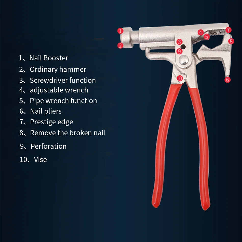 Универсальный молоток многофункциональные интегрированные плоскогубцы трубный