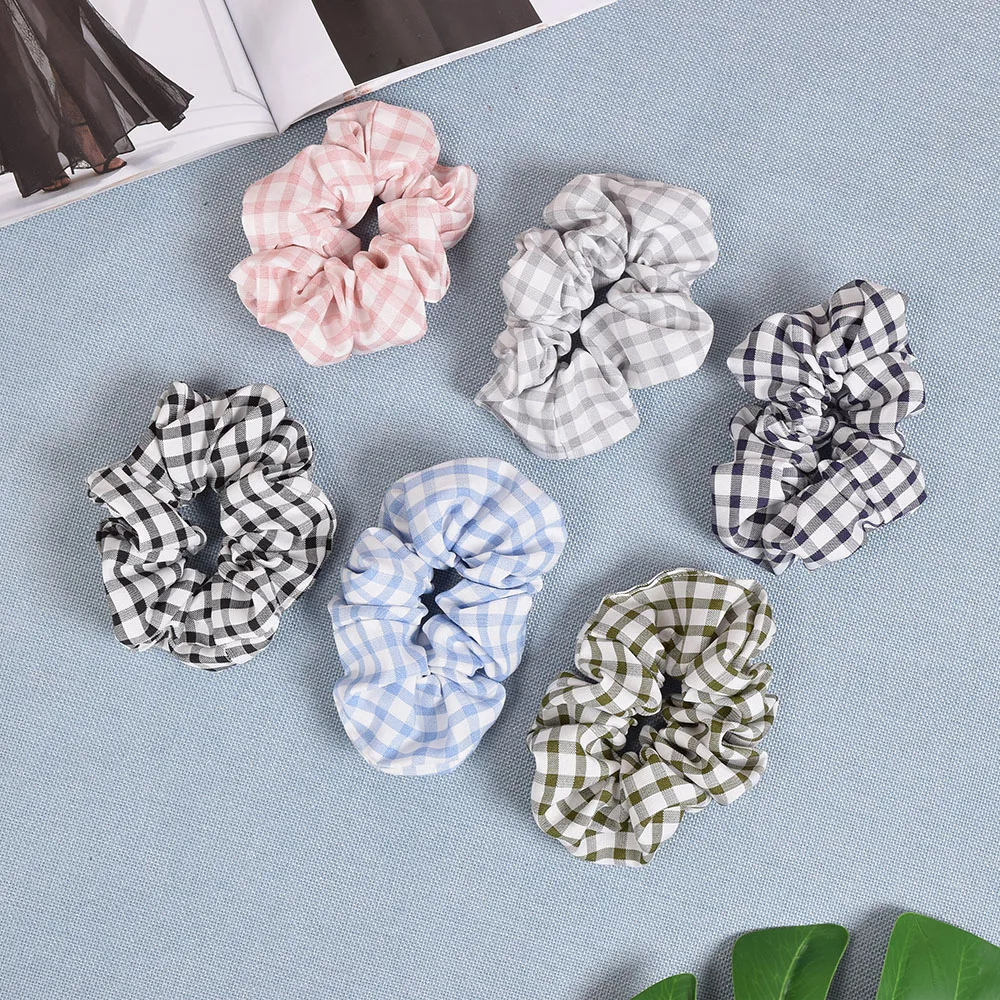 Fashion Printed Plaid Ponytail Holder Scrunchies Ring Elastic Hair Tie Hair Holder Rope For Women Girl
Fashion Printed Plaid Ponytail Holder Scrunchies Ring Elastic Hair Tie Hair Holder Rope For Women Girl