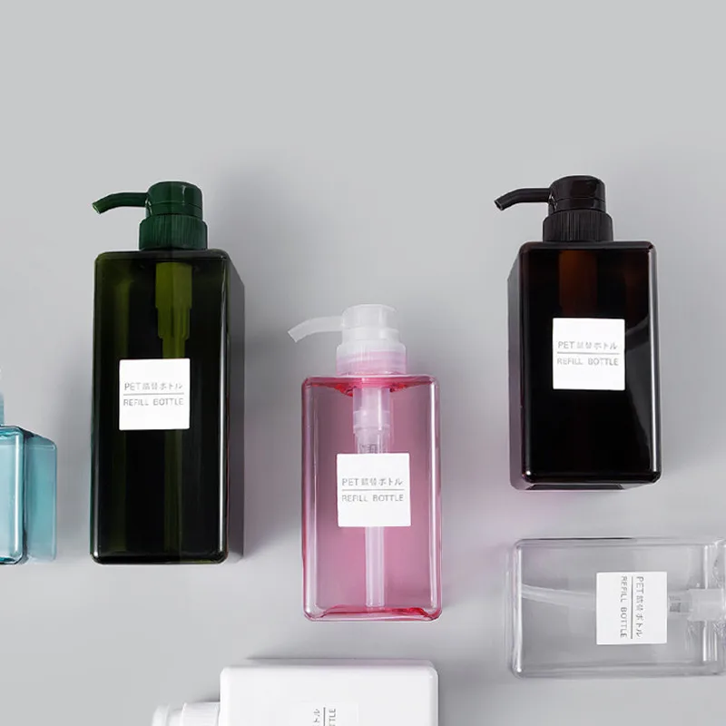 Empty Refillable Comestic Bottle High Quality Plastic Bottle with Pump Shampoo Lotion Packing Containers
Empty Refillable Comestic Bottle High Quality Plastic Bottle with Pump Shampoo Lotion Packing Containers