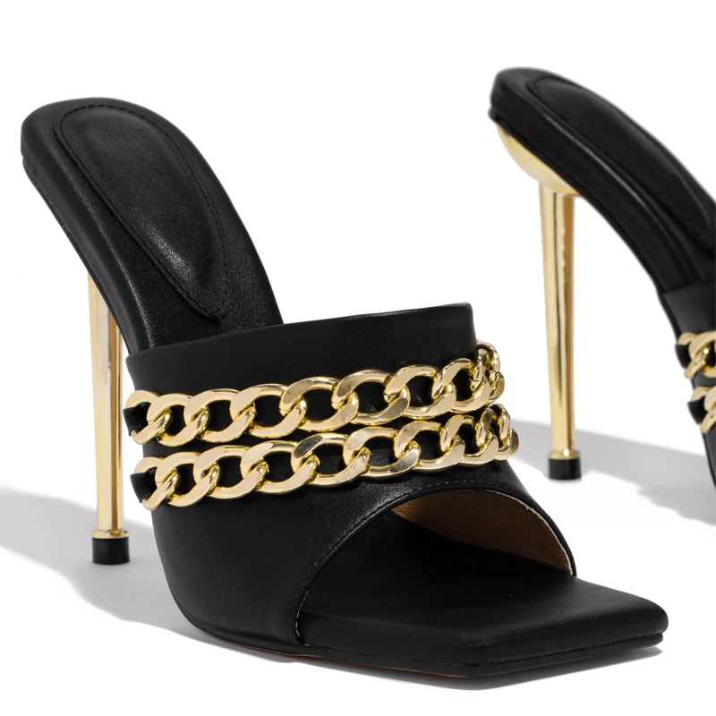 Stiletto Sandals Ladies Chain Square Toe Slippers 2021Summer Gladiator Sandals Ladies Outdoor Party Shoes Chaussure Femme shoes
Stiletto Sandals Ladies Chain Square Toe Slippers 2021Summer Gladiator Sandals Ladies Outdoor Party Shoes Chaussure Femme shoes