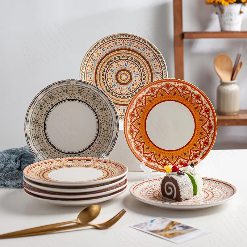 Европейская керамическая тарелка журнальный столик для гостиной glaze S tea k Dish, ретро-органайзер для десертов и послеобеденного чая, кухонная ...
Европейская керамическая тарелка журнальный столик для гостиной glaze S tea k Dish, ретро-органайзер для десертов и послеобеденного чая, кухонная ...
