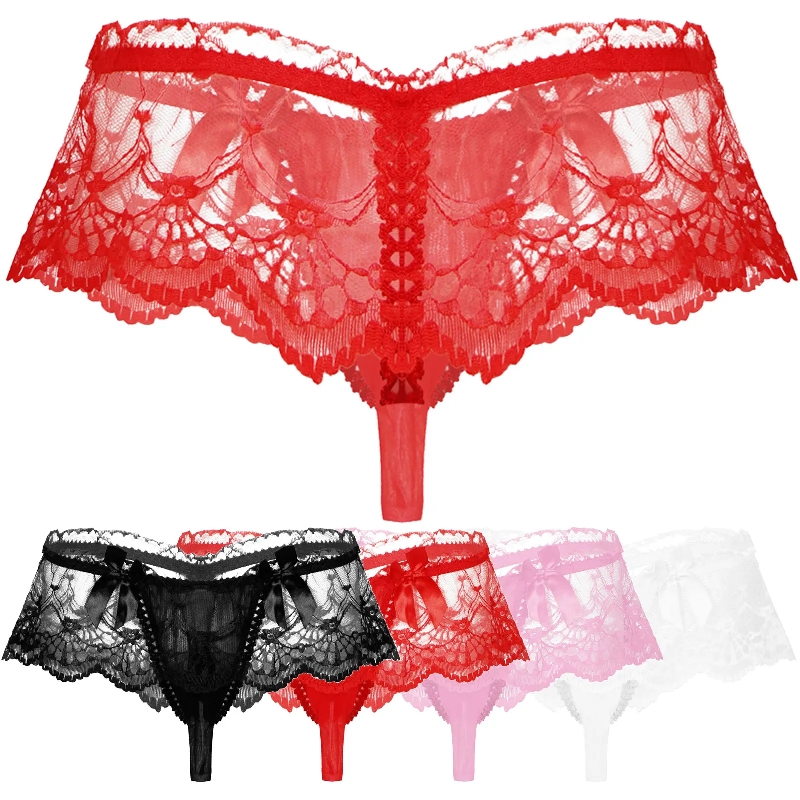 Men's Underpant Sexy Lace Briefs See-though Underwear Lingerie Sissy Panties Nightwear Open Bulge Pouch Thongs Gay Underpants 
Men's Underpant Sexy Lace Briefs See-though Underwear Lingerie Sissy Panties Nightwear Open Bulge Pouch Thongs Gay Underpants