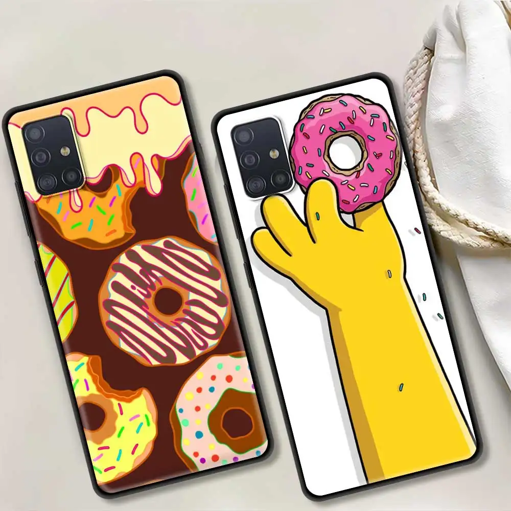 Модный розовый чехол с забавным Гомером для Samsung Galaxy A71 A52 A51 A91 A72 A42 A41 A32 A31 A21s A21 A12 A11