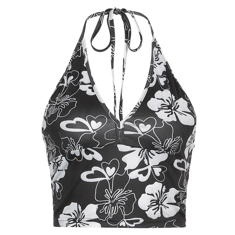Printed Halter Vest Women 2021 New Women's Fashion Flower Printed Deep V Halter Vest
Printed Halter Vest Women 2021 New Women's Fashion Flower Printed Deep V Halter Vest