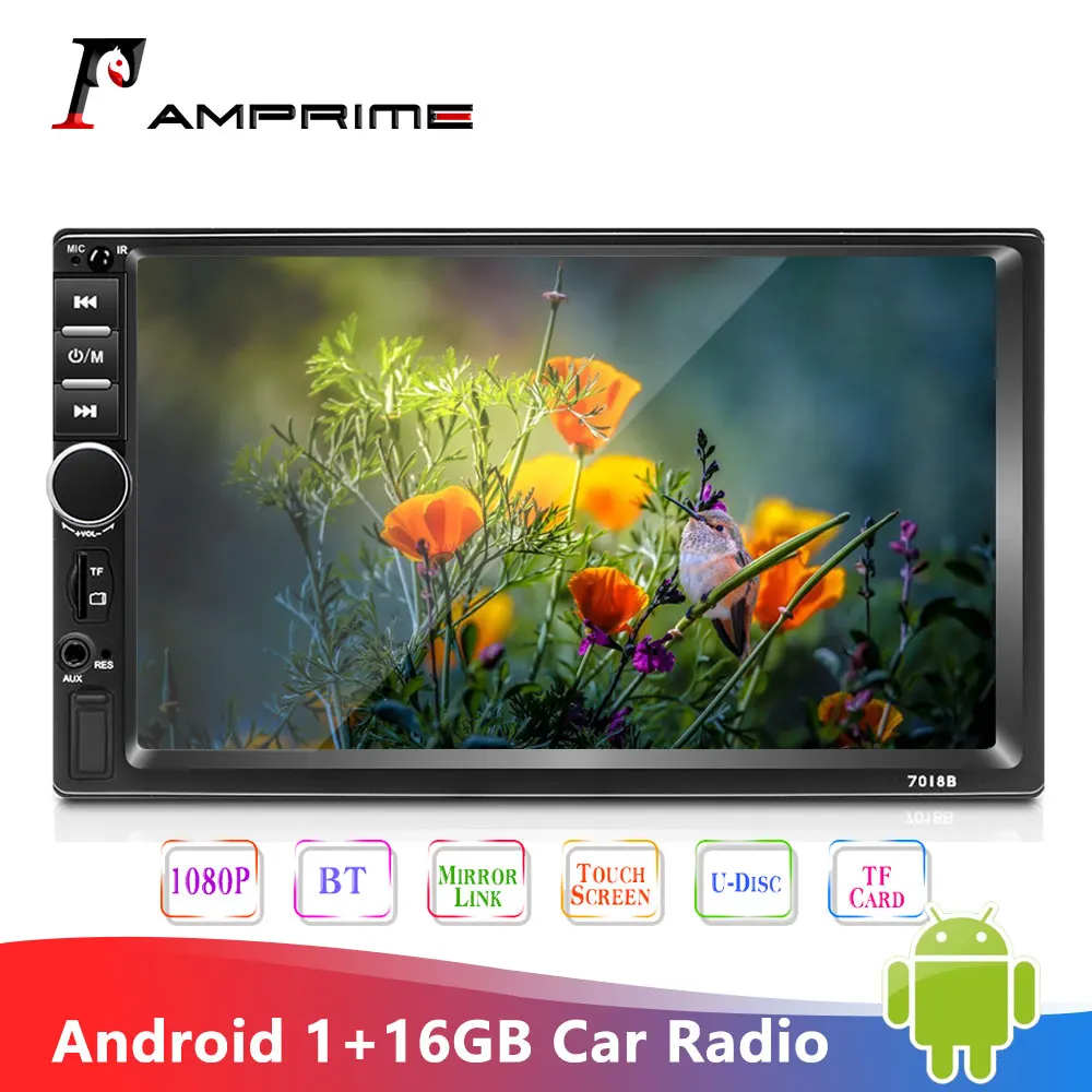 Автомобильный мультимедийный плеер AMPrime Android 2din 7 " автомагнитола стерео