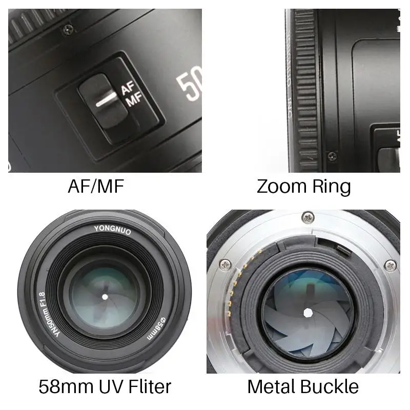 YONGNUO YN50MM F1.8 Nikon D800 D5100 D5200 D5300 AF MF DSLR Sony ZV-1 RX100 VII
YONGNUO YN50MM F1.8 Nikon D800 D5100 D5200 D5300 AF MF DSLR Sony ZV-1 RX100 VII