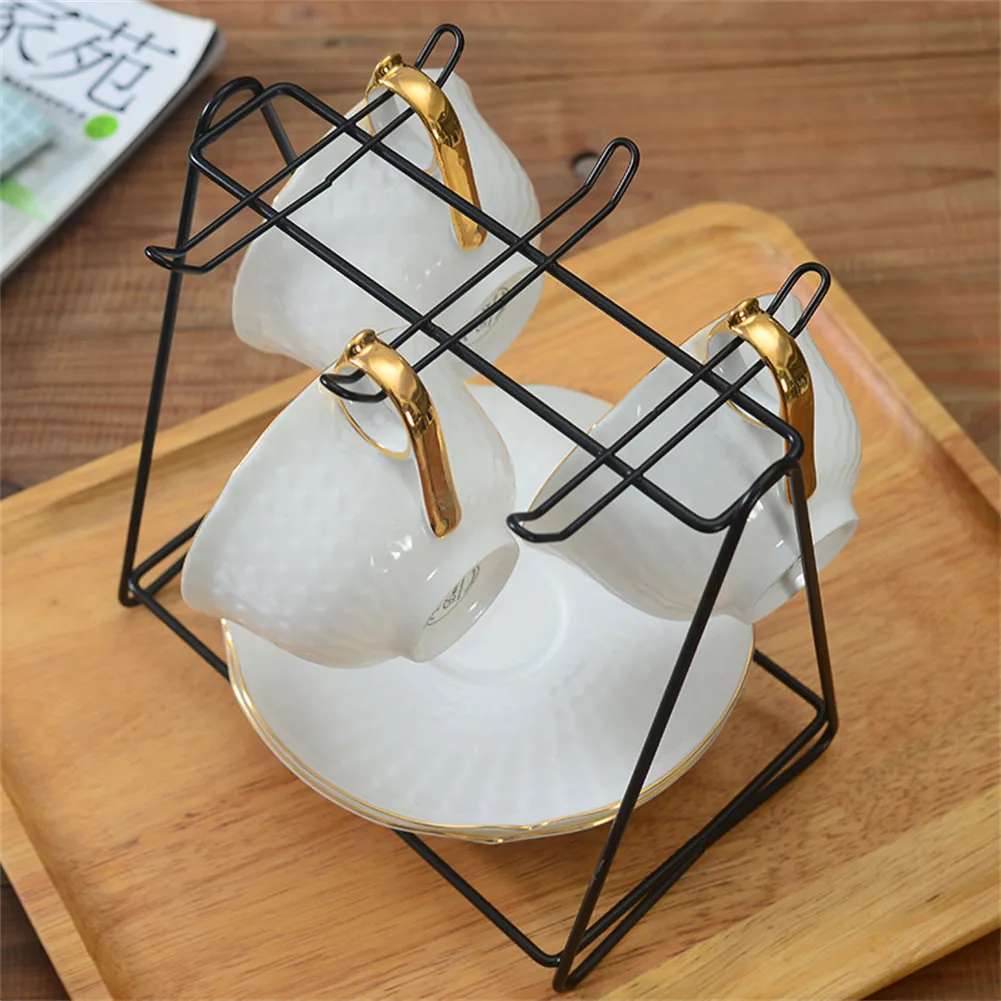 Stainless Steel Coffee Cup Plate Storage Mug Hanging Rack Holder Kitchen Storage Tea Cup And Saucer Display Rack Kitchen Tool
Stainless Steel Coffee Cup Plate Storage Mug Hanging Rack Holder Kitchen Storage Tea Cup And Saucer Display Rack Kitchen Tool