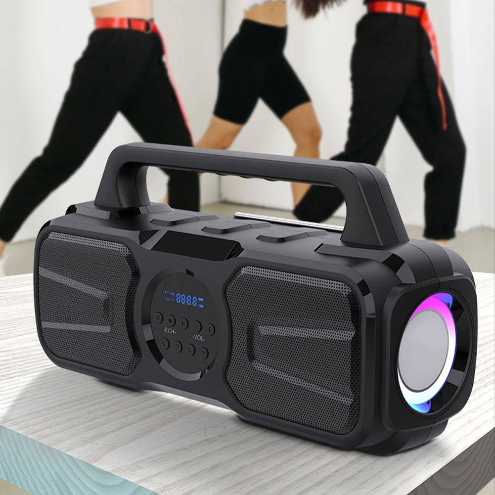 FM-радио TF 40 Вт портативный Bluetooth-совместимый 5.0 беспроводной динамик Aux глубокие басы
FM-радио TF 40 Вт портативный Bluetooth-совместимый 5.0 беспроводной динамик Aux глубокие басы