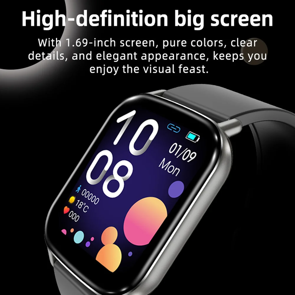 H01 Smart Watch Heart Rate Blood Pressure Monitor Smartwatch IP68 Waterproof Sport Watch Clock Weather Forecast Alarm
H01 Smart Watch Heart Rate Blood Pressure Monitor Smartwatch IP68 Waterproof Sport Watch Clock Weather Forecast Alarm
