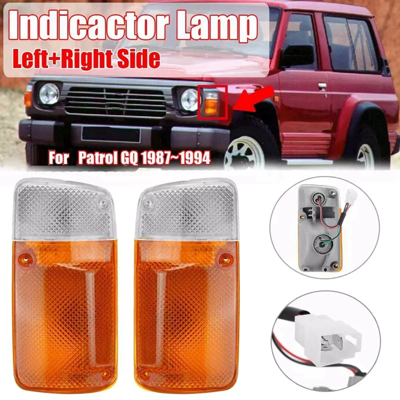 NEW-Car LED Turn Signal Corner Light Side Marker Indicator Light Parking Lamp Front Light for Nissan Patrol GQ 1987-1994
NEW-Car LED Turn Signal Corner Light Side Marker Indicator Light Parking Lamp Front Light for Nissan Patrol GQ 1987-1994