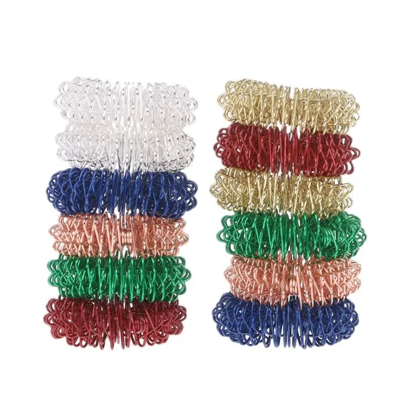 12PC Spiky Sensory Finger Acupressure Ring Fidget Toy For Kids Adults Silent Stress Relief Massager Helps With Focus ADHD Autism
12PC Spiky Sensory Finger Acupressure Ring Fidget Toy For Kids Adults Silent Stress Relief Massager Helps With Focus ADHD Autism
