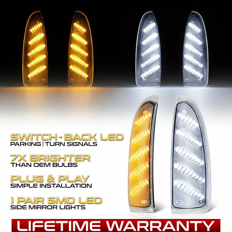 Car LED Side Mirror Lights Signal Lamp for Ford Super Duty F250 F350 F450 F550 03-07
Car LED Side Mirror Lights Signal Lamp for Ford Super Duty F250 F350 F450 F550 03-07
