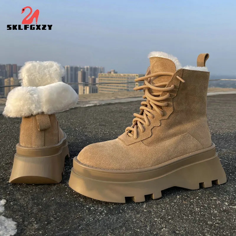 2021 New Winter Outdoor 100% Wool Fur Women Shoes Natural Genuine Leather Super Warm Snow Boots Fashion Thick bottom Boot
2021 New Winter Outdoor 100% Wool Fur Women Shoes Natural Genuine Leather Super Warm Snow Boots Fashion Thick bottom Boot