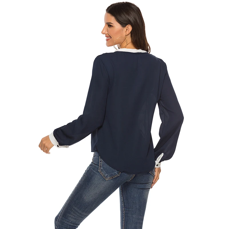 Bow Tie Blouse Women Autumn Long Sleeve Casual Tops And Blouses Elegant Lantern Sleeve Ladies Workwear Shirts 
Bow Tie Blouse Women Autumn Long Sleeve Casual Tops And Blouses Elegant Lantern Sleeve Ladies Workwear Shirts