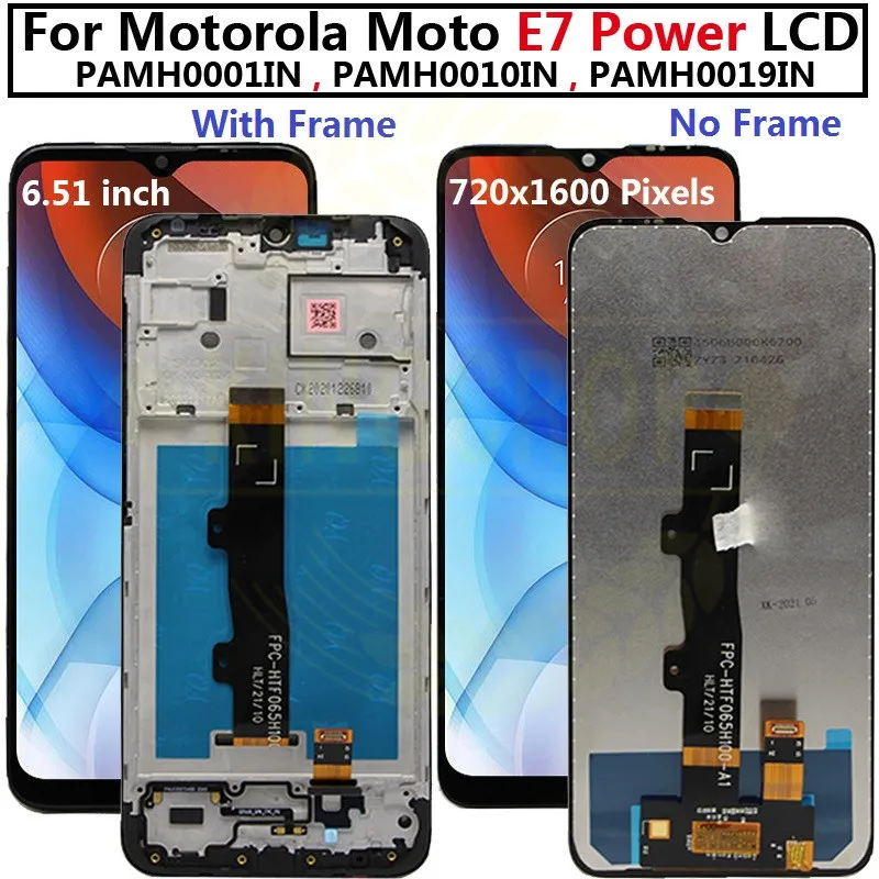 ЖК-дисплей с рамкой для Motorola Moto E7 Power сенсорный экран дигитайзером E7Power - купить по