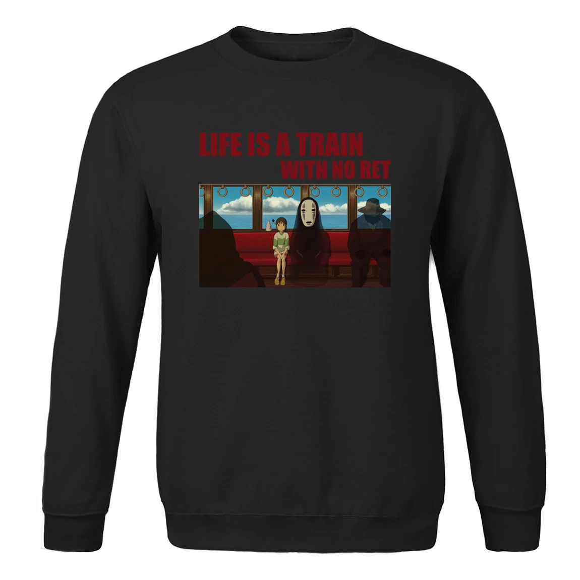 Толстовка с надписью «No Face Man And Chihiro», коллекция 2020 года, весенне-осенняя уличная одежда в стиле хип-хоп, спортивный костюм с надписью «Life Is a Train No Ret»
Толстовка с надписью «No Face Man And Chihiro», коллекция 2020 года, весенне-осенняя уличная одежда в стиле хип-хоп, спортивный костюм с надписью «Life Is a Train No Ret»