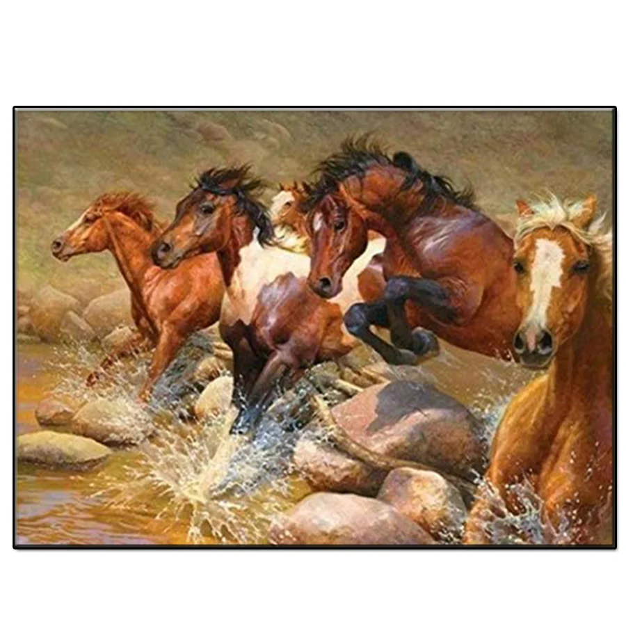 5D Diy Horse running by the river round diamond painting kit animal mosaic diamond embroidery home decoration new year gift
5D Diy Horse running by the river round diamond painting kit animal mosaic diamond embroidery home decoration new year gift