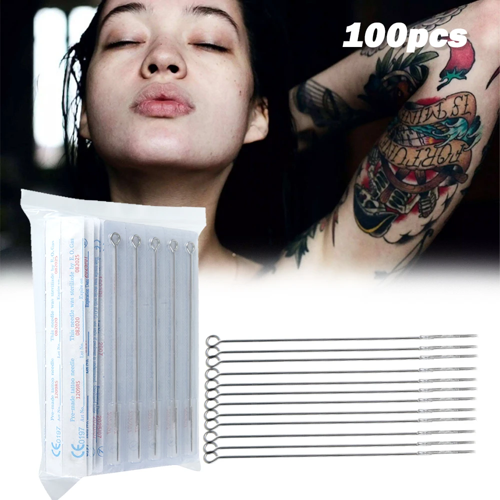 100pcs Stainless Steel Tattoo Needles 1/3/5/7/9/11/13RL Professional Sterilized Tattoo Needle Stick and Poke Liner Needle
100pcs Stainless Steel Tattoo Needles 1/3/5/7/9/11/13RL Professional Sterilized Tattoo Needle Stick and Poke Liner Needle