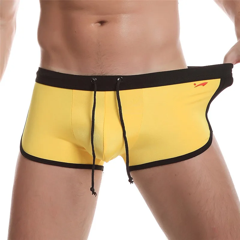 New Sexy Mens Swimwear Swim Boxers Drawstring Sports Swimming Shorts Trunks Sunga Masculina Men Swimsuits Surf Banadores C0432
New Sexy Mens Swimwear Swim Boxers Drawstring Sports Swimming Shorts Trunks Sunga Masculina Men Swimsuits Surf Banadores C0432