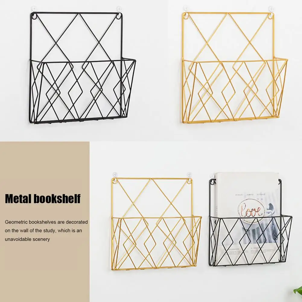 Magazine Holder Metal Wall Mount Simple Wrought Iron Shelf Home Bedroom Space Saving Storage Rack For Books And Magazines 
Magazine Holder Metal Wall Mount Simple Wrought Iron Shelf Home Bedroom Space Saving Storage Rack For Books And Magazines