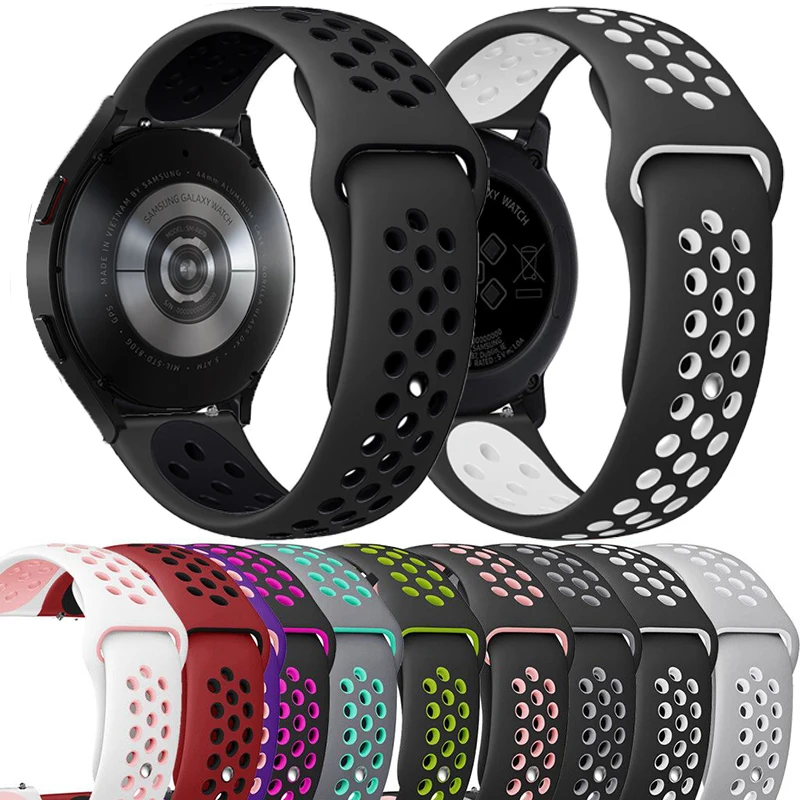 Silicone Band for Samsung Galaxy Watch 4 classic Strap Gear S3 46/42mm Huawei Watch GT2 Correa Bracelet Active 2 40mm 44mm Strap
Silicone Band for Samsung Galaxy Watch 4 classic Strap Gear S3 46/42mm Huawei Watch GT2 Correa Bracelet Active 2 40mm 44mm Strap