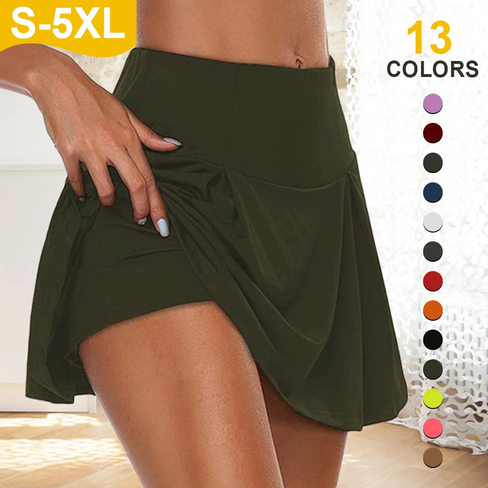 Women Sports Tennis Dance Fitness Quick Drying Solid Female Tennis Running Skort Active Athletic Yoga Fitness Shorts Skirts
Women Sports Tennis Dance Fitness Quick Drying Solid Female Tennis Running Skort Active Athletic Yoga Fitness Shorts Skirts
