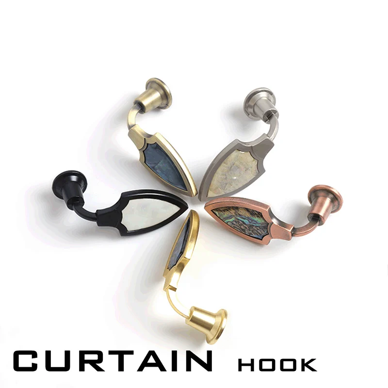 Retro Luxury Style Curtain Hook Shell Curtain Hooks Curtain Holder Bedroom Living Room Curtain Decoration Accessories Tracery
Retro Luxury Style Curtain Hook Shell Curtain Hooks Curtain Holder Bedroom Living Room Curtain Decoration Accessories Tracery
