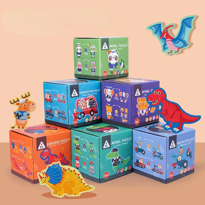 Enlightenment cognition dinosaur character children's puzzle 3-6-year-old selling educational toys puzzle
Enlightenment cognition dinosaur character children's puzzle 3-6-year-old selling educational toys puzzle