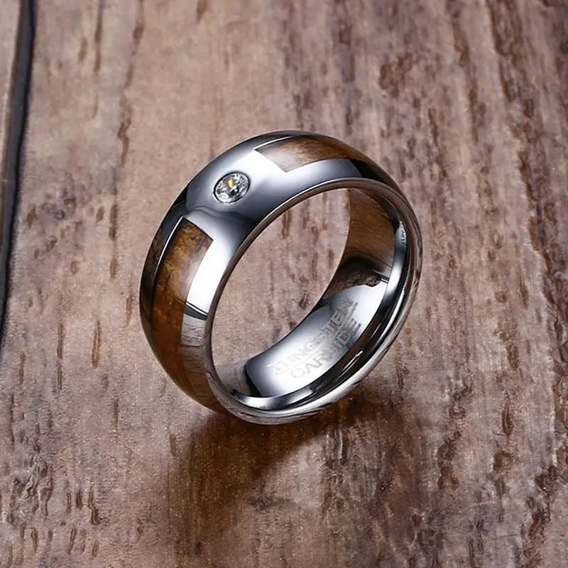 Unique 8mm Mens Tungsten Carbide Rings Mahogany Wood Grain and CZ Inlay Comfort Fit Wedding Band Men Fashion Jewelry anel bague
Unique 8mm Mens Tungsten Carbide Rings Mahogany Wood Grain and CZ Inlay Comfort Fit Wedding Band Men Fashion Jewelry anel bague