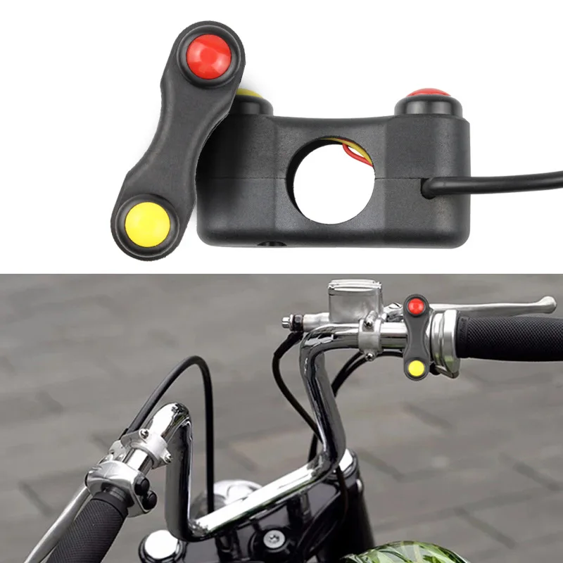 1Pcs Motorcycle Push Button Switch Two-button Horn Switch Self-locking Switch Handlebar Stop Switch Red Yellow Moto Accessories
1Pcs Motorcycle Push Button Switch Two-button Horn Switch Self-locking Switch Handlebar Stop Switch Red Yellow Moto Accessories