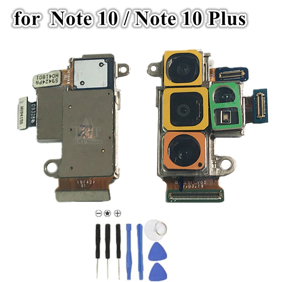 Задняя большая Основная камера Модуль гибкий кабель для Samsung Galaxy Note 10 N970 + Plus N975 N9760