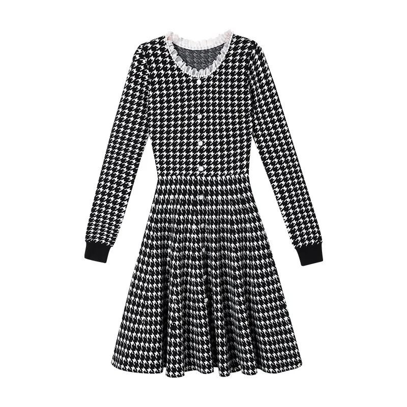 French Elegant A-line Skirt Autumn Winter 2020 Korean New Slim Knit Dress
French Elegant A-line Skirt Autumn Winter 2020 Korean New Slim Knit Dress