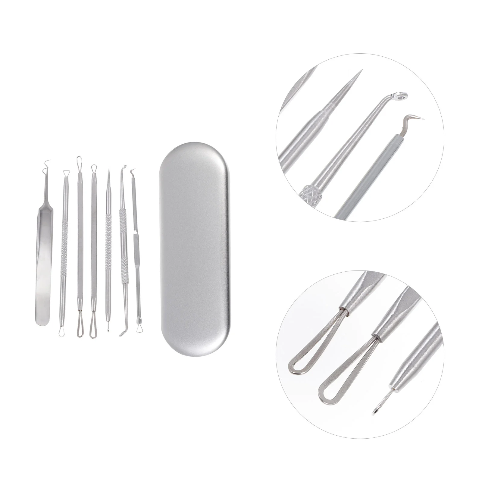6 шт., инструмент для удаления угрей и угрей, двойные иглы для угрей (серебристый)
6 шт., инструмент для удаления угрей и угрей, двойные иглы для угрей (серебристый)