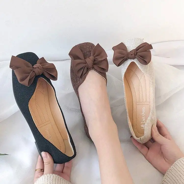 Балетки женские на плоской подошве, брендовые дизайнерские удобные мягкие лоферы, без застежки, с квадратным носком, повседневная обувь для... 
Балетки женские на плоской подошве, брендовые дизайнерские удобные мягкие лоферы, без застежки, с квадратным носком, повседневная обувь для...