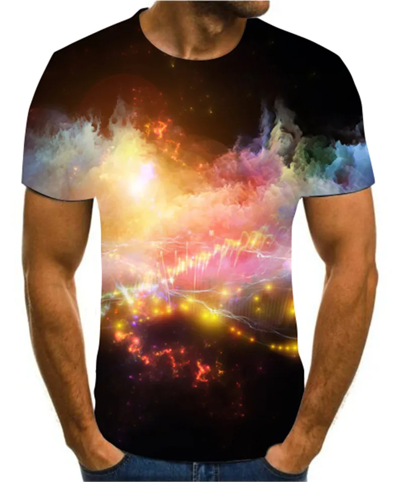 New 3D printing color t-shirt men's and women's creative design romantic fantasy universe starry scenery versatile top s-6xl
New 3D printing color t-shirt men's and women's creative design romantic fantasy universe starry scenery versatile top s-6xl
