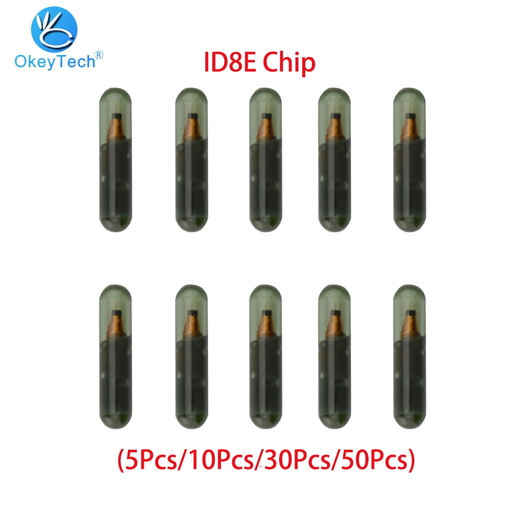 OkeyTech 5/10/30/50Pcs Transponder ID8E Glass Auto Car Key Chips For Honda Accord Remote Key Not Coded Blank 8E Tube For Audi
OkeyTech 5/10/30/50Pcs Transponder ID8E Glass Auto Car Key Chips For Honda Accord Remote Key Not Coded Blank 8E Tube For Audi