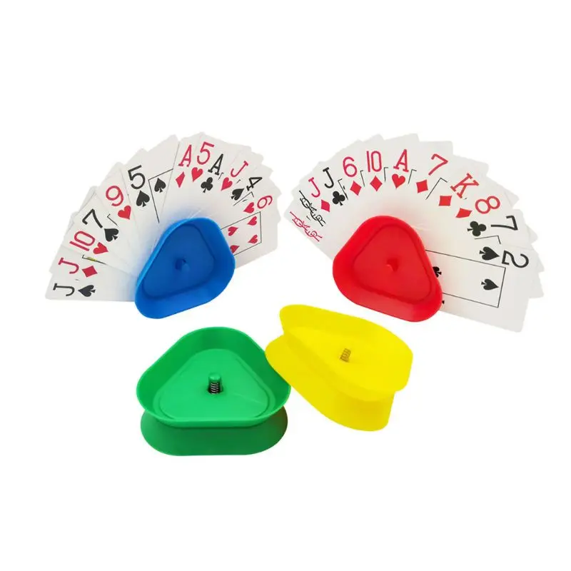 New 4pcs/set Triangle Shaped Hands-Free Playing Card Holder Board Game Poker Seat
New 4pcs/set Triangle Shaped Hands-Free Playing Card Holder Board Game Poker Seat