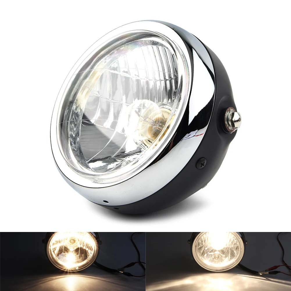 6" Chrome Retro Motorcycle Headlight Headlamp Assembly for Harley Cafe Racer Streetfighters Trike Chopper Project Bike Universal
6" Chrome Retro Motorcycle Headlight Headlamp Assembly for Harley Cafe Racer Streetfighters Trike Chopper Project Bike Universal