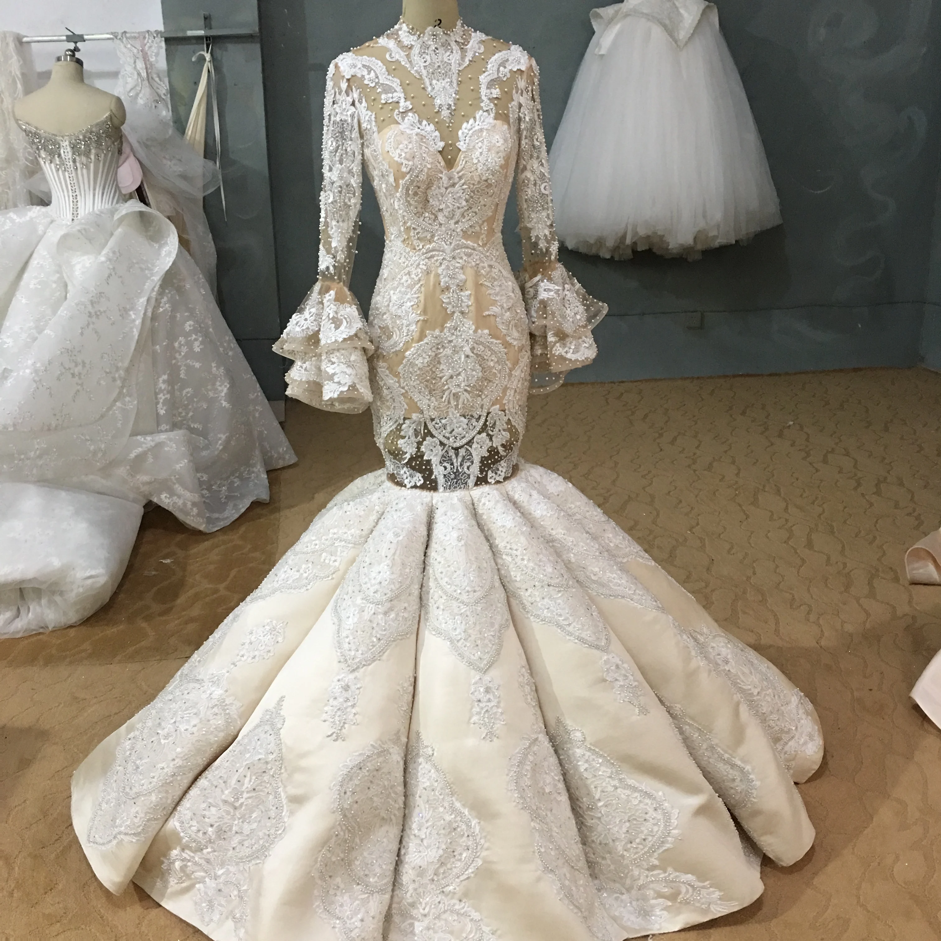 Marnham Wedding Dress Ins Hot Fashion Bridal Gown For Woman Mermaid Wedding Gown Custom High Quality Tulle Lace Vestido De Novia
Marnham Wedding Dress Ins Hot Fashion Bridal Gown For Woman Mermaid Wedding Gown Custom High Quality Tulle Lace Vestido De Novia