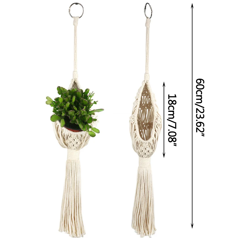 Fresh Pastoral Style Macrame Cotton Net Bag Pure Hanging Basket Net Handwoven Art Custom Fresh Gardening Home Garden Supplies
Fresh Pastoral Style Macrame Cotton Net Bag Pure Hanging Basket Net Handwoven Art Custom Fresh Gardening Home Garden Supplies