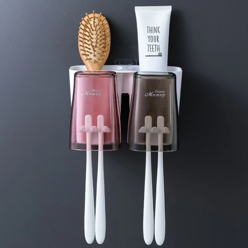 Bathroom Wash set-free Punching Wall hanging toothbrush Storage Toothbrush holder Mouth cup Toothbrush rack Tooth cup Holder
Bathroom Wash set-free Punching Wall hanging toothbrush Storage Toothbrush holder Mouth cup Toothbrush rack Tooth cup Holder