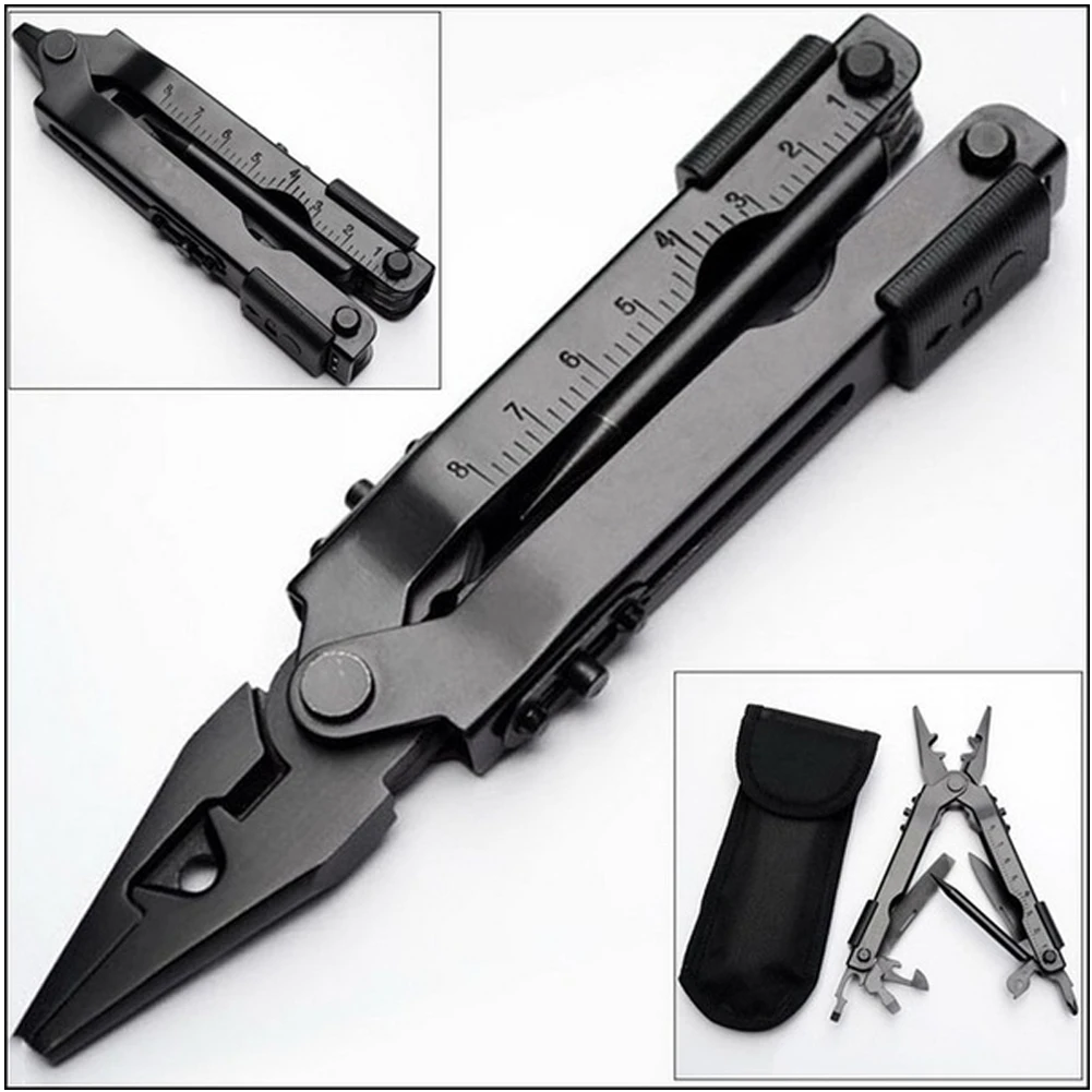 Stainless Steel Folding Multitool Plier Stain Multifunction Survival Knife Bits Folding Pliers Multi Tool Knife Plier Tools
Stainless Steel Folding Multitool Plier Stain Multifunction Survival Knife Bits Folding Pliers Multi Tool Knife Plier Tools