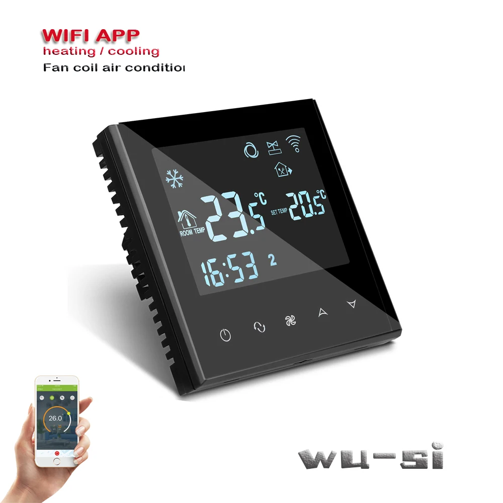 220v WIFI thermostat For heating and cooling 2pipe 4pipe
220v WIFI thermostat For heating and cooling 2pipe 4pipe