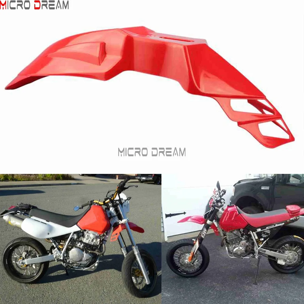 

Universal For Honda XR 650R/650L/650 Red Supermoto Dirt Bike Offroad Enduro Polypropylene Front Fender Protector Mudguards Cover